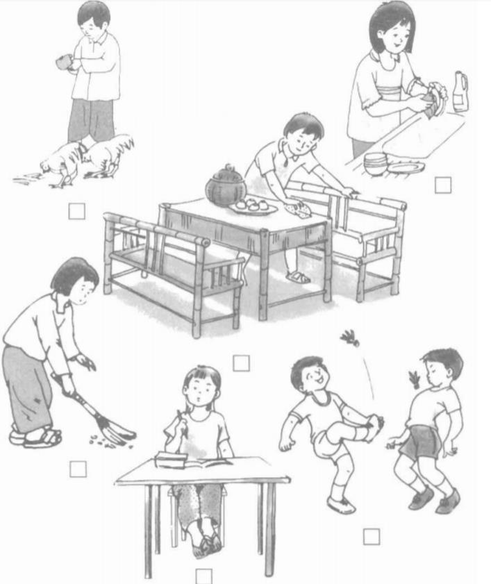 Giải vở bài tập Tự nhiên và Xã hội 1 bài 13