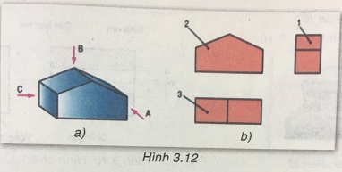 Soạn Công nghệ 8 VNEN bài 3: Hình chiếu và hình cắt