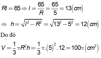 Lý thuyết: Hình nón - Hình nón cụt - Diện tích xung quanh và thể tích của hình nón, hình nón cụt 