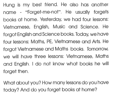 Bài tập cuối tuần môn Tiếng Anh lớp 5 Tuần 9