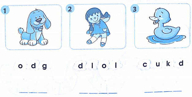 Phiếu bài tập cuối tuần môn Tiếng Anh lớp 1 Tuần 9