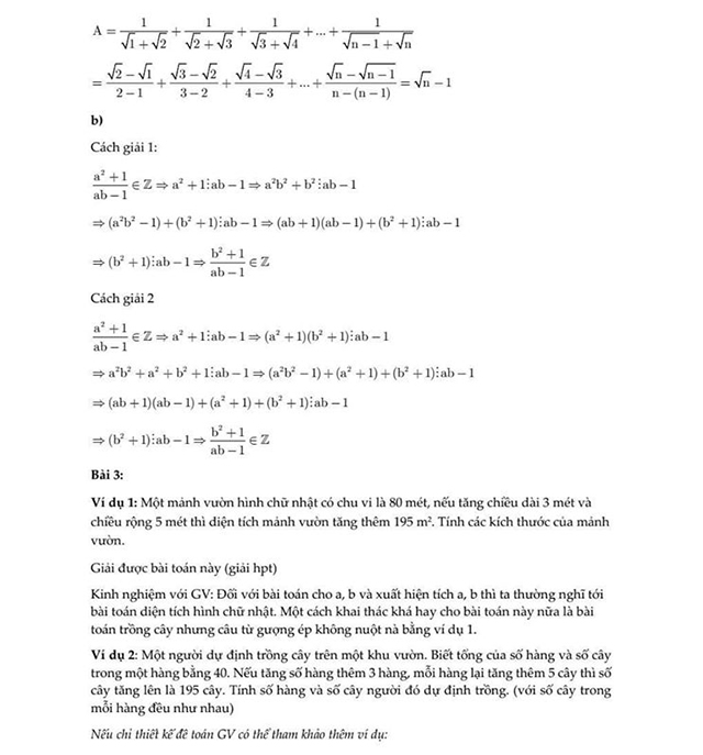 Đáp án đề thi thử viên chức môn toán