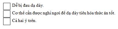 Giải Vở bài tập Tự nhiên và xã hội 2 bài 6: Tiêu hoá thức ăn