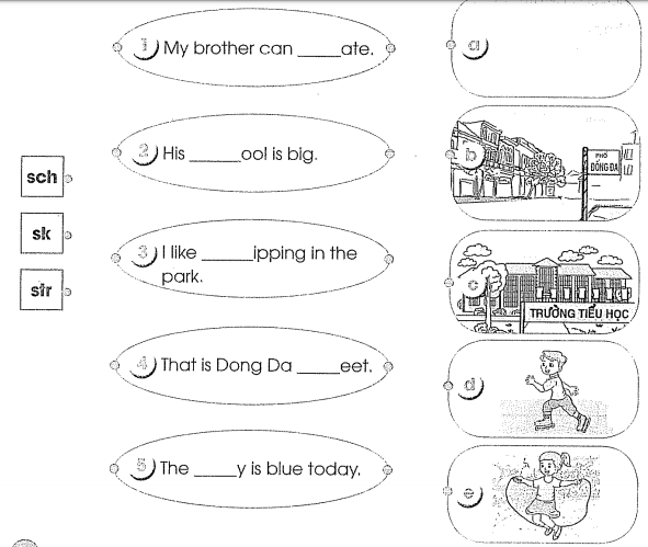 Bài tập cuối tuần môn Tiếng Anh lớp 4 Tuần 10