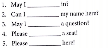 Bài tập Từ vựng tiếng Anh lớp 3 Unit 6 Stand Up!
