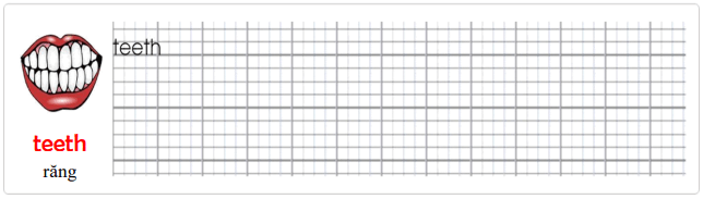 Tập viết Tiếng Anh lớp 2 Unit 9: Lunchtime!