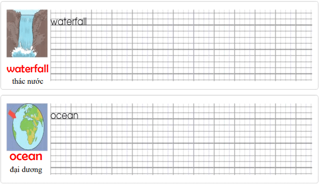 Tập viết Tiếng Anh lớp 4 Unit 9: What's the fastest animal in the world?