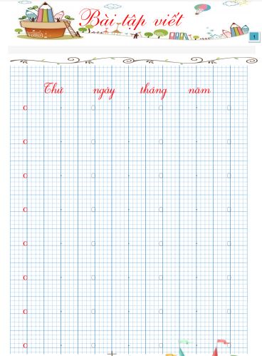 Mẫu chữ viết thường cỡ nhỏ