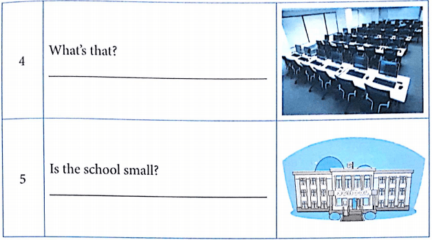 Bài tập ngữ pháp tiếng Anh lớp 3 Unit 7 That's my school