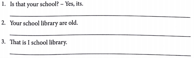 Bài tập ngữ pháp tiếng Anh lớp 3 Unit 7 That's my school