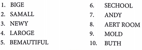 Bài tập từ vựng tiếng Anh lớp 3 Unit 7 That's my school