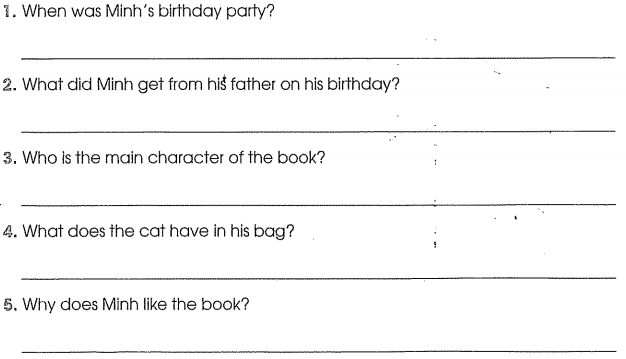 Bài tập cuối tuần môn Tiếng Anh lớp 5 Tuần 12