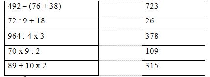  Đề thi học kì 1 lớp 3 môn Toán
