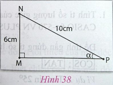Soạn Toán 9 bài 4 Sử dụng máy tính cầm tay để tính tỉ số lượng giác VNEN