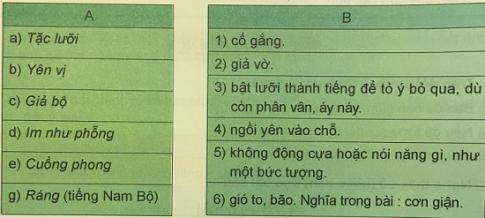 Giải Tiếng việt lớp 4 VNEN: Bài 6B