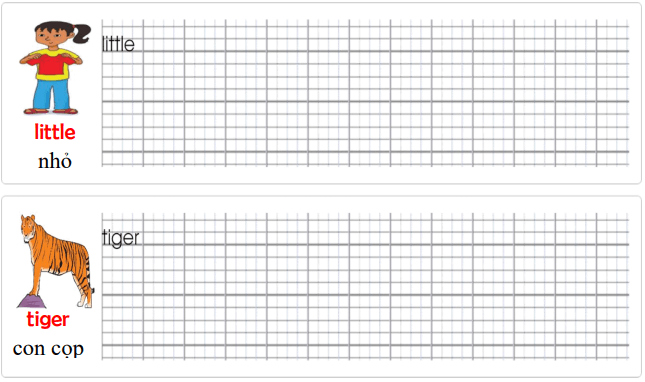 Tập viết Tiếng Anh lớp 2 Unit 11: I like monkeys!