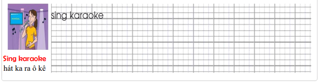 Tập viết Tiếng Anh lớp 5 Unit 12 Let's open this present first!