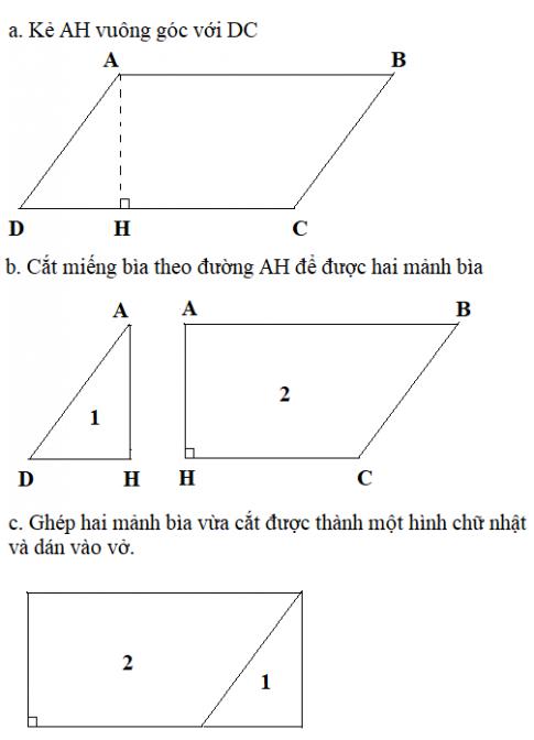 Giải Toán lớp 4 VNEN bài 60: Hình bình hành