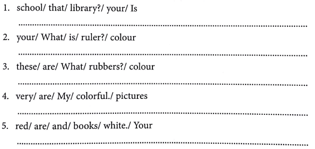 Bài tập ngữ pháp tiếng Anh lớp 3 Unit 9 What colour is it?