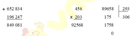 Đề thi học kì 1 lớp 4 môn Toán