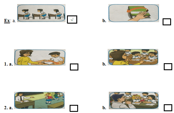 Đề kiểm tra tiếng Anh lớp 3 học kỳ 1 năm 2019 - 2020