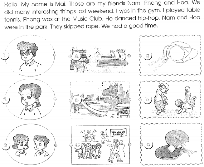 Bài tập cuối tuần môn Tiếng Anh lớp 4 Tuần 15