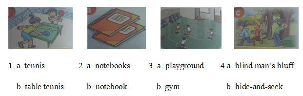 Đề kiểm tra tiếng Anh lớp 3 học kì 1 năm 2019 - 2020