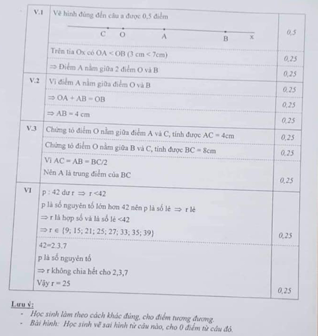 Đề thi học kì 1 lớp 6 môn Toán