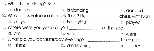 Bài tập cuối tuần môn Tiếng Anh lớp 4 Tuần 16