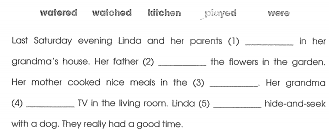 Bài tập cuối tuần môn Tiếng Anh lớp 4 Tuần 16