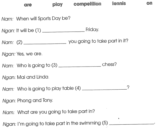 Bài tập cuối tuần môn Tiếng Anh lớp 5 Tuần 16