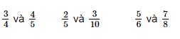 So sánh hai phân số cùng mẫu số