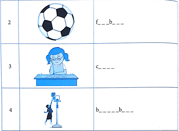 Bài tập từ vựng tiếng Anh lớp 3 Unit 10 What do you do at break time?