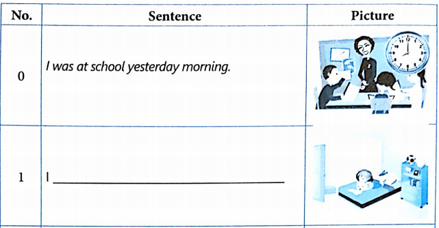 Bài tập từ vựng tiếng Anh lớp 4 Unit 10 Where were you yesterday?