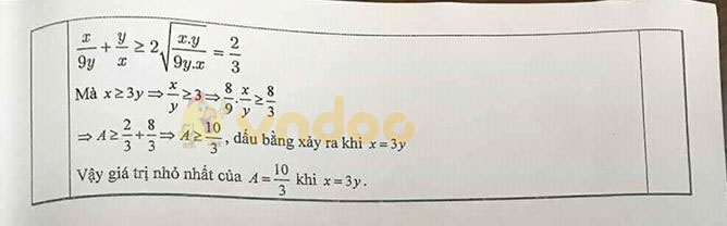 Đề thi học kì 1 lớp 9 môn Toán Sở GD&ĐT Bắc Ninh năm học 2019 - 2020
