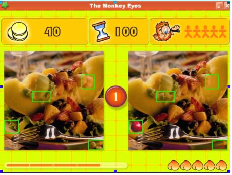 Trò chơi Monkey eyes trong tin học - Trò chơi luyện tinh mắt