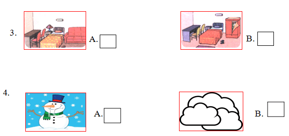 Đề thi học kì 1 lớp 3 môn tiếng Anh trường Tiểu học Mai Đăng Chơn