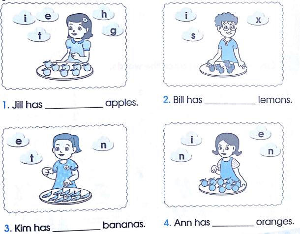 Phiếu bài tập cuối tuần môn Tiếng Anh lớp 2 Tuần 18