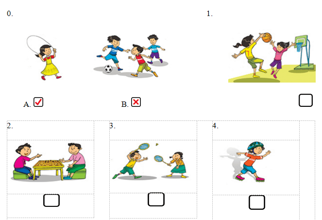 Đề thi học kì 1 lớp 3 môn tiếng Anh trường Tiểu học Tình Cương