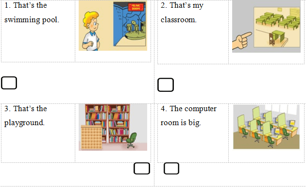Đề thi học kì 1 lớp 3 môn tiếng Anh trường Tiểu học Tình Cương