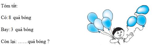 Lý thuyết Toán lớp 1: Giải toán có lời văn (tiếp theo)