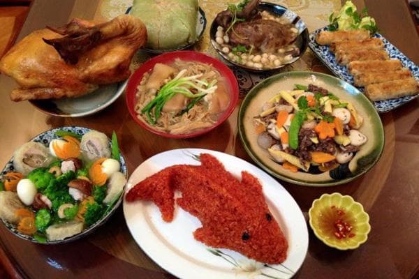 Mâm lễ cúng rằm tháng Chạp