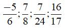 Trắc nghiệm Toán lớp 6: So sánh phân số