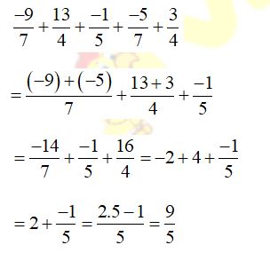 Tính chất cơ bản của phép cộng phân số