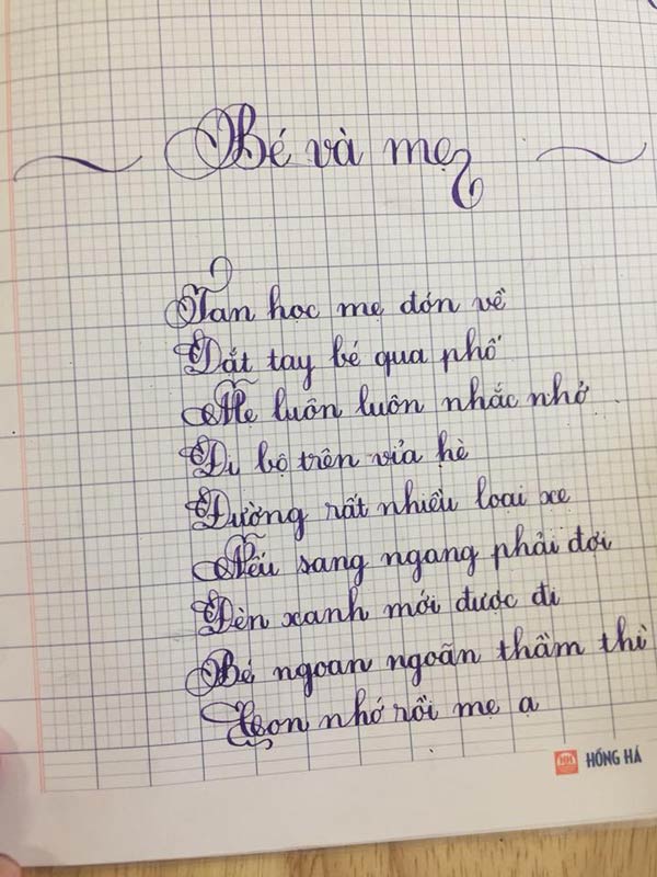 Đề thi viết chữ đẹp dành cho học sinh lớp 3