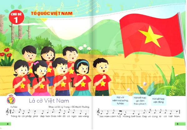 Sách giáo khoa lớp 1 môn Âm nhạc