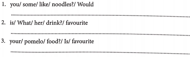 Bài tập ngữ pháp tiếng Anh lớp 4 Unit 13 Would you like some milk?