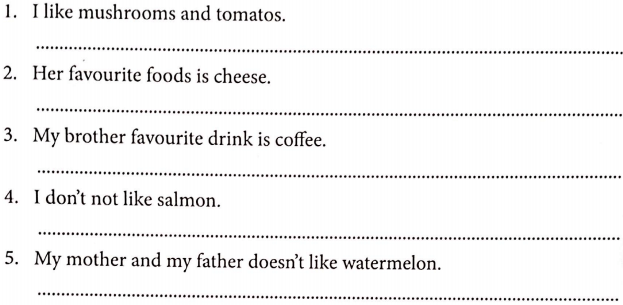 Bài tập ngữ pháp tiếng Anh lớp 4 Unit 13 Would you like some milk?