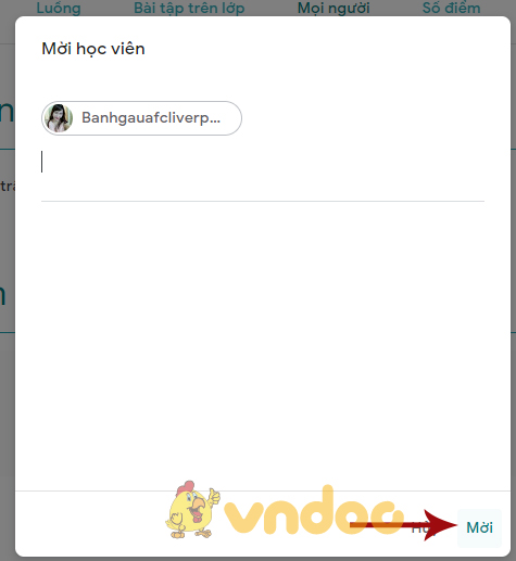 Mời tham gia google classroom