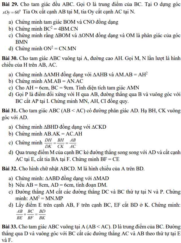 Đề cương ôn thi học kì 2 lớp 8 môn Toán trường THCS Nghĩa Tân năm học 2018 - 2019